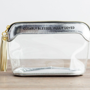 Clearly Blessed, Fully Loved - Clear Travel Pouch All Things Faithful DaySpring