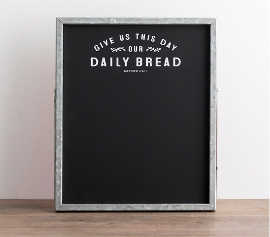 Our Daily Bread - Memo Chalkboard All Things Faithful DaySpring