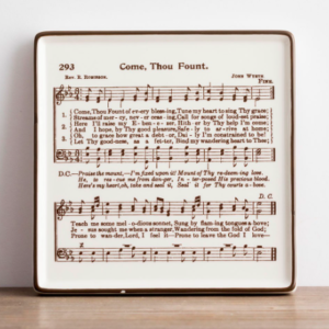 Come Thou Fount - Ceramic Plaque All Things Faithful DaySpring
