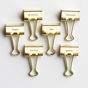 God's Words - Binder Clips, Set of 6 All Things Faithful DaySpring
