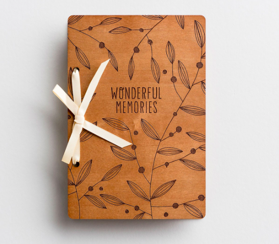 Wonderful Memories - Wooden Greeting Card Keeper All Things Faithful DaySpring