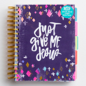 Illustrated Faith - Just Give Me Jesus - 2019 18-Month Agenda Planner All Things Faithful DaySpring