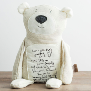 Welcome to the World - Inspirational Teddy Bear All Things Faithful DaySpring
