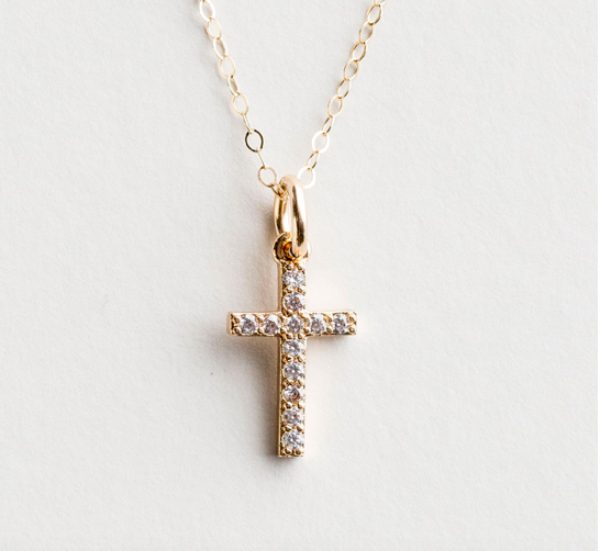 With God All Things Are Possible - Gold Cross Necklace All Things Faithful DaySpring