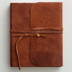 ESV Single Column Journaling Bible - Leather, Large Print All Things Faithful DaySpring