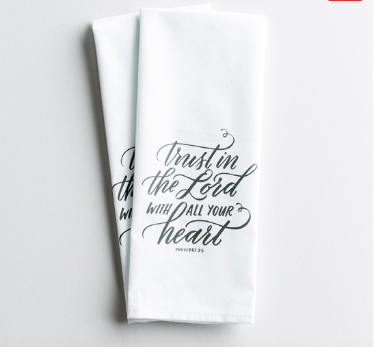 Trust in the Lord - Tea Towel, Set of 2 All Things Faithful DaySpring