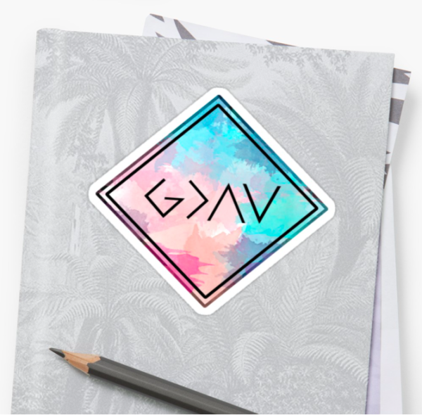 God Is Greater Than the Highs and Lows Sticker All Things Faithful RedBubble