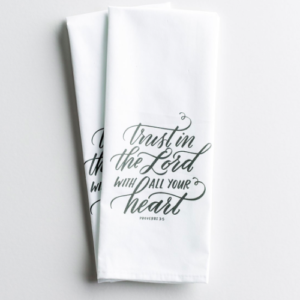 Trust in the Lord - Tea Towel, Set of 2 All Things Faithful DaySpring