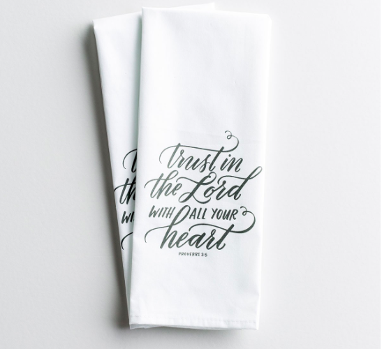 Trust in the Lord - Tea Towel, Set of 2 All Things Faithful DaySpring