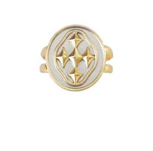 1" Stretch Linked Medallion Ring All Things Faithful Gracewear