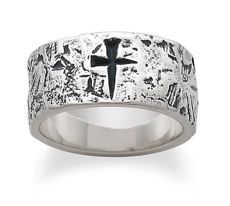 Mark of the Cross Ring All Things Faithful James Avery
