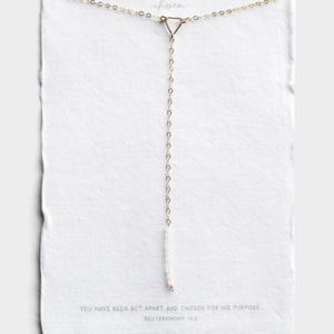 Chosen - Gold Drop Necklace DaySpring All Things Faithful