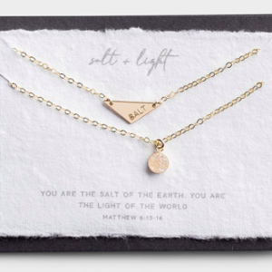 Salt & Light - Gold Layered Necklace Set DaySpring All Things Faithful