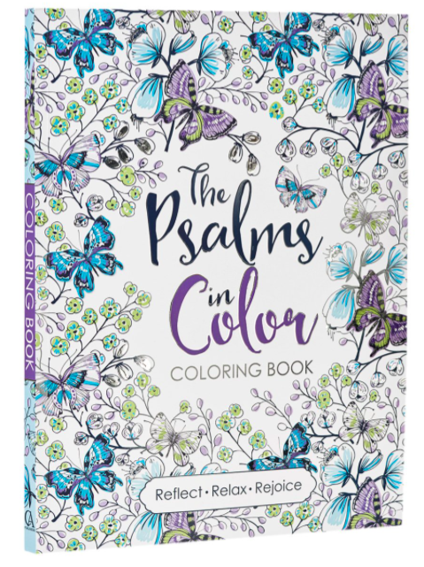 "The Psalms in Color" Inspirational Adult Coloring Book by Christian Art Publishers Amazon All Things Faithful