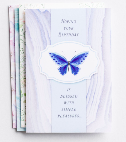 Product Birthday - Treasures - 12 Boxed Cards, KJV- AllThingsFaithful