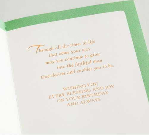 Product Birthday - Son - Thanking God - 1 Premium Card- AllThingsFaithful