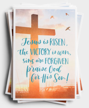 Product Easter - Risen, Victory, Forgiven - 6 Note Cards- All Things Faithful