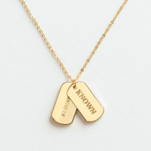 Product-Known - 15 Inch Gold Identity Necklace-AllThingsFaithful