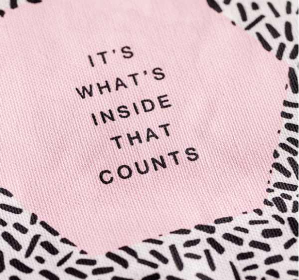 Product-It's What's Inside That Counts - Canvas Pouch-AllThingsFaithful