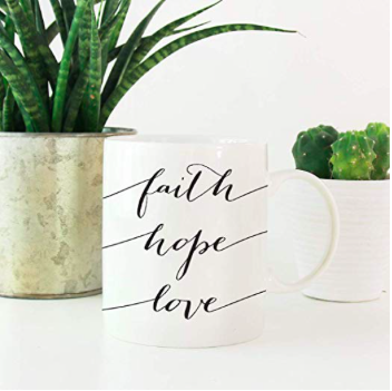 Product-Andaz Press Modern Christian Bible Verses 11oz. Coffee Mug Gift, Faith Hope Love, 1-Pack, Religious Christmas Birthday Gift for Him Her -AllThingsFaithful
