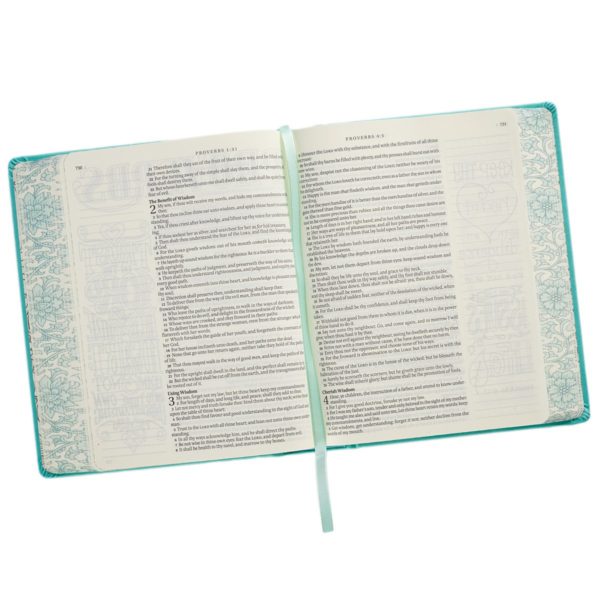 Product-Holy Bible: My Creative Bible KJV: Aqua Hardcover Bible for Creative Journaling-AllThingsFaithful