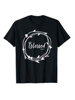 Product-Blessed Psalms 23 Bible Verse Faith Grief Hope Shirt-AllThingsFaithful