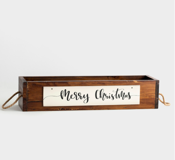 Product-Wooden Centerpiece Box with 4 Reversible Signs-AllThingsFaithful