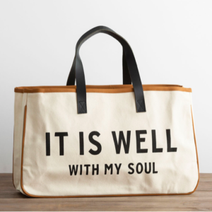 Product-DaySpring-It Is Well - Canvas Tote Bag-AllThingsFaithful