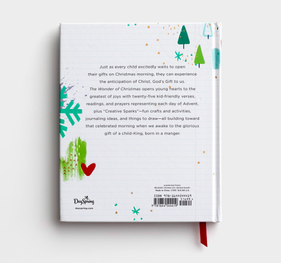 Product-DaySpring-Shanna Noel - The Wonder of Christmas - Advent Journal for Girls-AllThingsFaithful