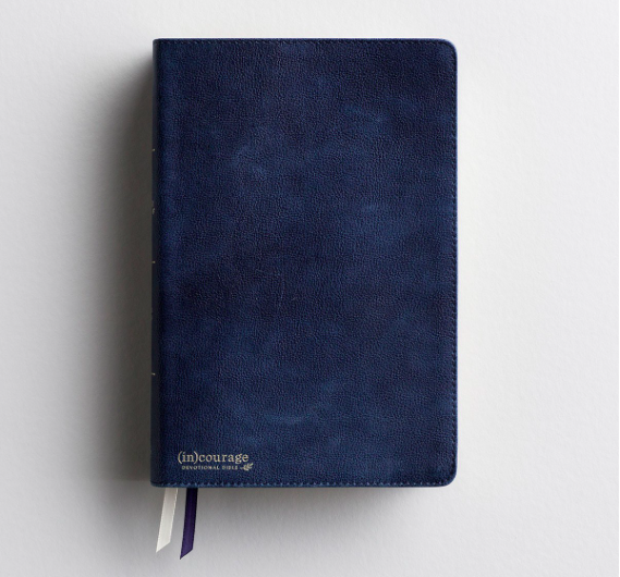 Product-DaySpring-CSB (in)courage Devotional Bible - Navy Genuine Leather-AllThingsFaithful