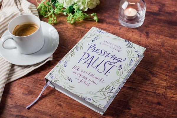 Product-Book-Pressing Pause: 100 Quiet Moments for Moms to Meet with Jesus by Karen Ehman and Ruth Schwenk-AllThingsFaithful