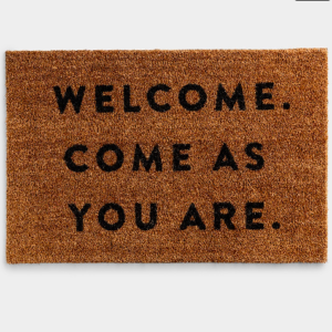 Product-Candace Cameron Bure - Welcome. Come As You Are. - Coir Doormat 24"x36"-DaySpring-Amazon