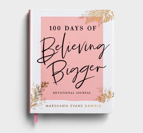 Product-Book-Marshawn Evans Daniels - 100 Days of Believing Bigger - Devotional Journal-DaySpring-AllThingsFaithful