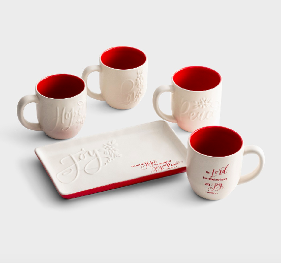 Product-Christmas Joy - Platter and Mug Set-DaySpring-AllThingsFaithful