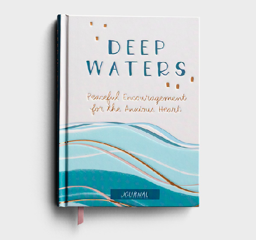 Product-Journal-Audrey Bailey - Deep Waters: Peaceful Encouragement for the Anxious Heart - Signature Journal-DaySpring-AllThingsFaithful