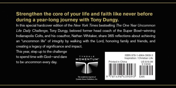 Product-Book-The One Year Uncommon Life Daily Challenge by Tony Dungy and Nathan Whitaker-Amazon-AllThingsFaithful