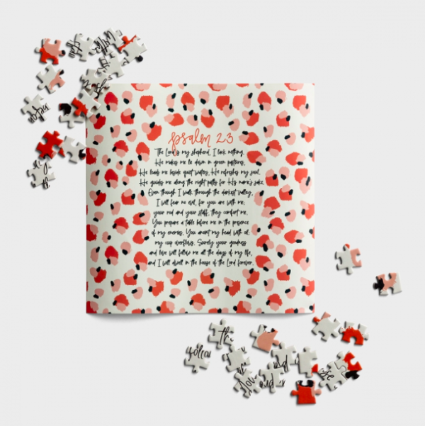 Product-Puzzle-The Lord is my Shepherd - Psalm 23 - Scripture Jigsaw Puzzle - 750 Pieces-DaySpring-AllThingsFaithful